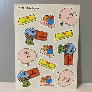 Vintage Trend Scratch & Sniff Bubblegum Stickers
